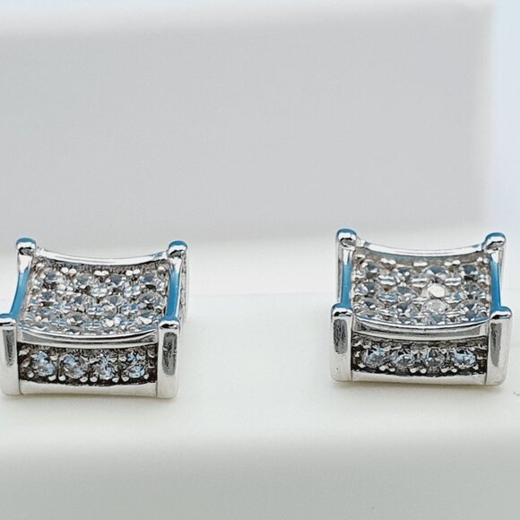 - "925 Sterling Silver Cubic Zirconia Earrings, U19254841 - Picture 9 of 11